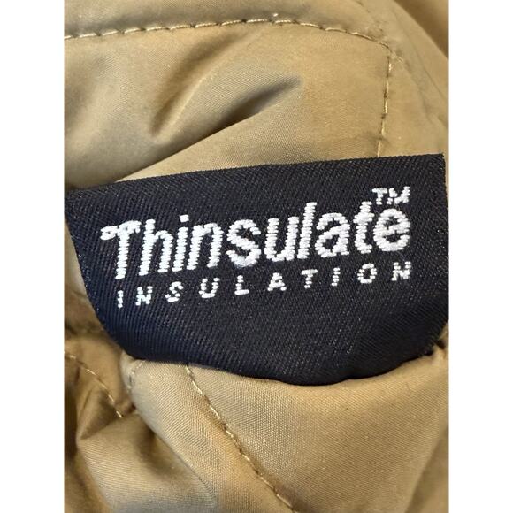 VTG LL Bean Jacket Womens XL Blue Canvas Chore Barn Coat Corduroy THINSULATE - Picture 7 of 12